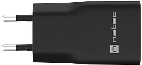 ŁADOWARKA SIECIOWA NATEC RIBERA GAN SLIM 1X USB-A + 1X USB-C 20W CZARNA NUC-2377