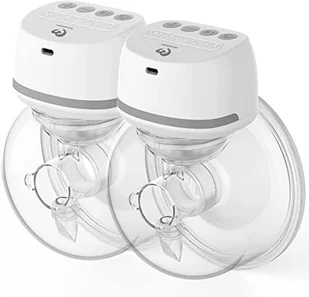 Bellababy elektryczna pompka do mleka, przenośna, z 4 trybami i 6 poziomami, szczelna, do wielokrotnego ładowania, bez użycia rąk, 2 sztuki - Laktatory - miniaturka - grafika 1