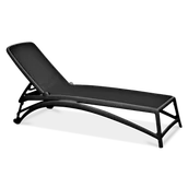 Leżaki ogrodowe - DKWADRAT Leżak Atlantico antracytowy 209389 - miniaturka - grafika 1