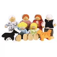 Lalki dla dziewczynek - Bigjigs Toys Ltd Rodzinka lalek zestaw - 72928603748ZA - miniaturka - grafika 1