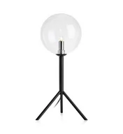 Lampy stojące - Markslojd Andrew 107749 Lampa stołowa lampka 1x20W G9 czarny/przezroczysty - miniaturka - grafika 1