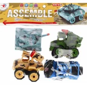 Samochody i pojazdy dla dzieci - Auta wojskowe do skręcania z akcesoriami - miniaturka - grafika 1