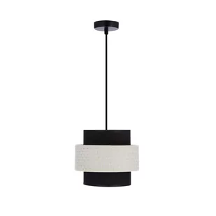 Żyrandol na lince BENTA 1xE27/40W/230V czarne/kremowy - Lampy sufitowe - miniaturka - grafika 1
