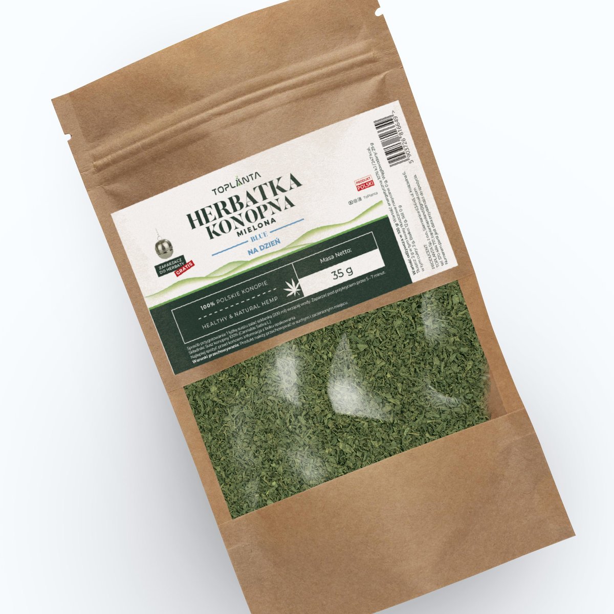 1 kg herbata w opakowaniu zbiorczym CBG MIELONA