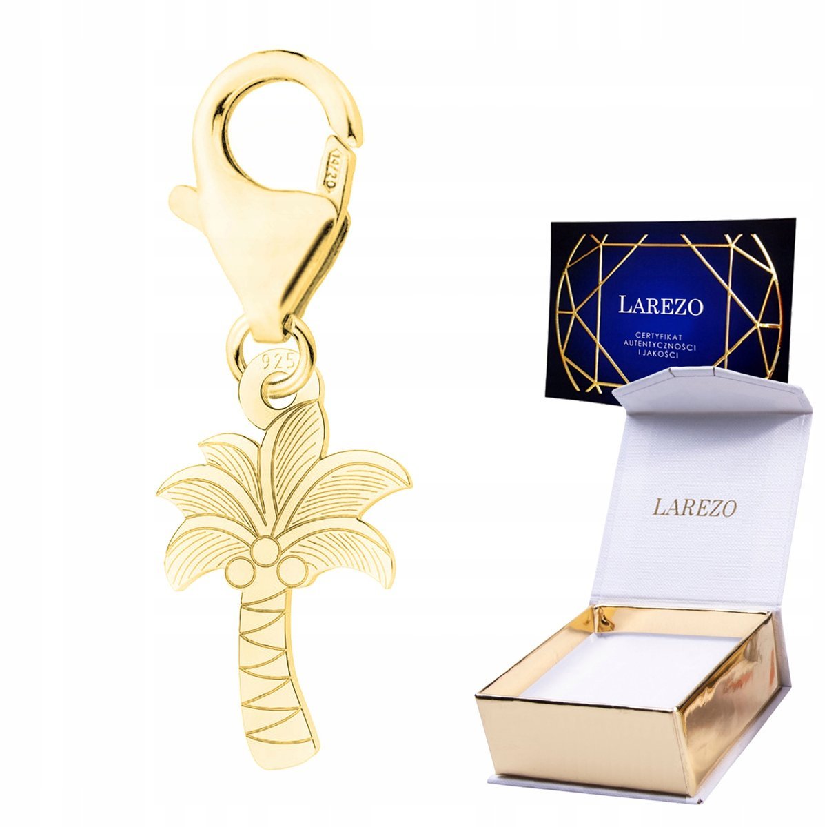 ZAWIESZKA ZŁOTA Wisząca Drzewo Palma Drzewko Szczęścia Życia SREBRO 925