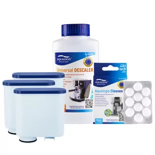 Zestaw Philips - AL-Clean 3szt, Uniwersalny Odkamieniacz 250ml, Cleaneo - Akcesoria i części do ekspresów do kawy - miniaturka - grafika 1