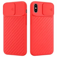 Etui i futerały do telefonów - Pokrowiec Do Apple iPhone XS MAX Etui w Czerwony Mat Ochrona kamery TPU Obudowa Case Cover Cadorabo - miniaturka - grafika 1