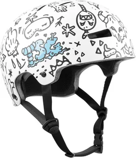 TSG Evolution Graphic Design Kask rowerowy, biały/czarny L/XL | 57-59cm 2022 Kaski BMX i Dirt - Kaski rowerowe - miniaturka - grafika 1