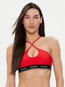 Stroje kąpielowe - Calvin Klein Swimwear Góra od bikini KW0KW02426 Czerwony - miniaturka - grafika 1