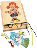Układanki dla dzieci - WOODY nawlekanka Ubierz Lucy - miniaturka - grafika 1