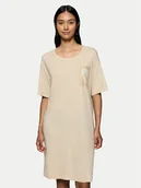 Piżamy damskie - Triumph Koszula nocna Endless Comfort 10222570 Beżowy Relaxed Fit - miniaturka - grafika 1