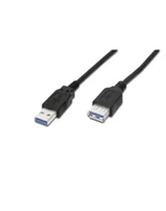 Kable komputerowe i do monitorów - Przedłużacz USB3.0 SuperSpeed, USB A wtyk / USB A gniazdo, Cu AWG 28, 2x ekranowane, dł. 3.0m - miniaturka - grafika 1