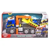 Samochody i pojazdy dla dzieci - Dickie Pojazd CITY Laweta Mercedes z podnośnikiem 26 cm GXP-790773 - miniaturka - grafika 1