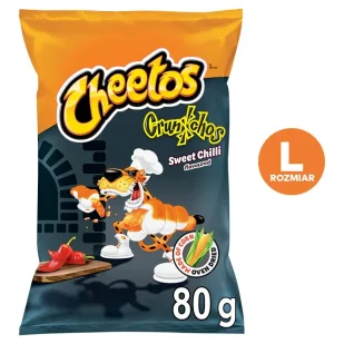 Cheetos Crunchos Chrupki kukurydziane o smaku słodkie chilli 80 g - Chrupki - miniaturka - grafika 1