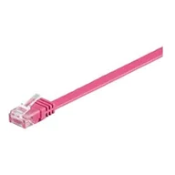 Kable miedziane - Lanberg UTP602PI Kabel Sieciowy U/UTP CAT6, 2 m, Różowy Dym - miniaturka - grafika 1