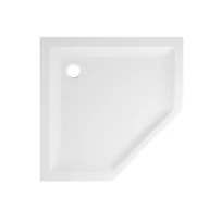 Brodziki prysznicowe - Brodzik do kabiny prysznicowej Gracio pięciokątny 90x90x4.5 cm mat Wellneo - miniaturka - grafika 1