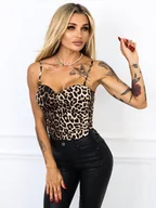 Body - USZTYWNIANE BODY Z MARSZCZENIEM- PANTERKA - Olika - miniaturka - grafika 1