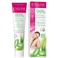 Kosmetyki do golenia - Eveline Cosmetics Cosmetics 99% Natural Aloe Vera Krem do depilacji rąk nóg i bikini 125 ml - miniaturka - grafika 1