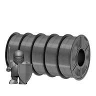 Filamenty i akcesoria do drukarek 3D - filament PETG do drukarek 3D, 1,1 kg na rolkę, średnica 1,75 mm, PETG szary, 5 rolek - miniaturka - grafika 1