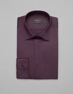 Koszule męskie - koszula simeria 00377 długi rękaw fiolet slim fit - miniaturka - grafika 1