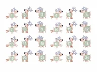 Ozdoby bożonarodzeniowe - Klamerka drewniana kalendarz adwentowy renifer - miniaturka - grafika 1