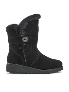 Skechers Botki Cozy Peak 49811/BLK Czarny - Botki damskie - miniaturka - grafika 1