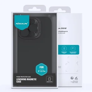 Etui APPLE IPHONE 15 PRO Nillkin Lenswing Magnetic czarne - Etui i futerały do telefonów - miniaturka - grafika 6