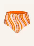 Stroje kąpielowe - Seafolly Dół Od Bikini Z Wysokim Stanem Mod Squad orange - miniaturka - grafika 1