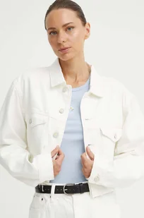 G-Star Raw kurtka jeansowa damska kolor beżowy przejściowa D24943-D300 - Kurtki damskie - miniaturka - grafika 1