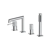 Baterie wannowe i prysznicowe - Bateria wannowa Cersanit Zen 4-otworowa chrom połysk S951-565 - miniaturka - grafika 1