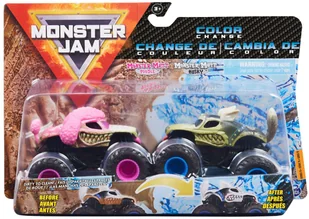 Monster Jam 2 ciężarówki zmieniające kolor Monster Muutt Poodle i Husky - Samochody i pojazdy dla dzieci - miniaturka - grafika 1