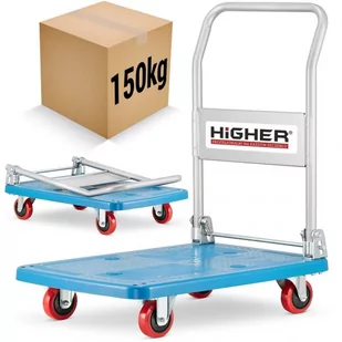 Wózek magazynowy transportowy platformowy składany HIGHER 150kg - Wózki magazynowe - miniaturka - grafika 1