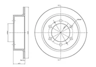 Szczęki hamulcowe - METELLI Tarcza hamulcowa 23-1034C - miniaturka - grafika 1