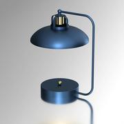 Lampy stojące - Lampa stołowa Felix, niebieska/złota - miniaturka - grafika 1
