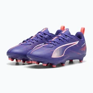 Piłka nożna - Buty piłkarskie dziecięce PUMA Ultra 5 Play FG/AG Jr lapis lazuli/puma white/sunset glow WYSYŁKA W 24H 30 DNI NA ZWROT - miniaturka - grafika 1