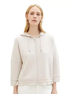 Damska bluza TOM TAILOR z kapturem, 16339-szare chmury, XXL - Bluzy damskie - miniaturka - grafika 1