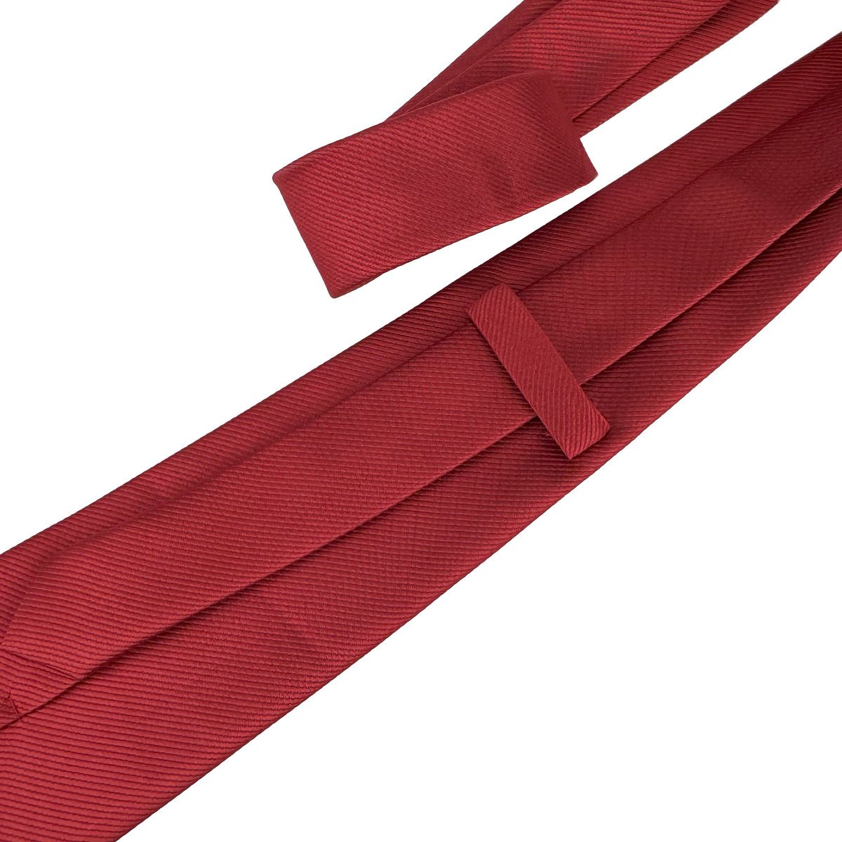 Elegancki krawat męski klasyczny czerwony gładki lekko błyszczący modny