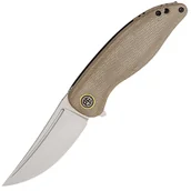 Scyzoryki - Petrified Fish PFP06 Simum Satin K110 khaki Micarta PFP06KAMS - miniaturka - grafika 1