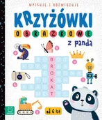 Literatura popularno naukowa dla młodzieży - Krzyżówki obrazkowe z pandą. Wpisuję i rozwiązuję 6+ - miniaturka - grafika 1