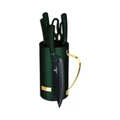 Noże kuchenne - Zestaw 5 noży Emerald z nożyczkami w bloku, zielony - miniaturka - grafika 1