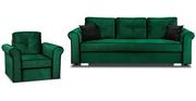 Komplety wypoczynkowe - Zestaw Wypoczynkowy do Salonu Merida Sofa + Fotel - miniaturka - grafika 1