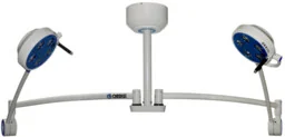L21-25TD bezcieniowa lampa zabiegowo-diagnostyczna 2x50W LED sufitowa podwójna - Meble i wyposażenie gabinetów medycznych - miniaturka - grafika 1