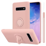 Etui i futerały do telefonów - Pokrowiec Do Samsung Galaxy S10 4G w LIQUID RÓŻOWY Etui TPU Obudowa Ochronny Case Cover Plecki Cadorabo - miniaturka - grafika 1