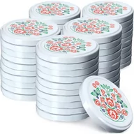 Pojemniki kuchenne - Metalowe wieczka do słoików Virbo 50 szt. 82mm "Folklor" - miniaturka - grafika 1