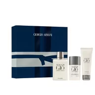 Zestawy perfum męskich - Giorgio Armani Acqua di Giò Pour Homme zestaw EDT 100 ml + deostick 75 g + balsam po goleniu 75 ml dla mężczyzn - miniaturka - grafika 1