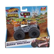 Samochody i pojazdy dla dzieci - Mattel Monster Trucks Tiger Shark Pojazd 1:43 Światła i dźwięki Zabawka dla dzieci HDX62 HDX62 - miniaturka - grafika 1