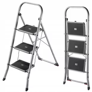 KADAX Drabina Domowa 3 Stopniowa Aluminiowa 150 kg - Drabiny - miniaturka - grafika 1