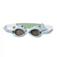 Pływanie - Sunnylife - Okulary pływackie dla dzieci - Shark Tribe, Khaki - miniaturka - grafika 1