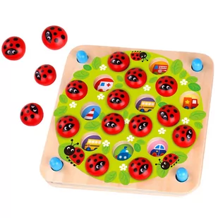 Tooky Toy TOOKY TOY Memory Gra Pamięciowa Biedronka - Układanki dla dzieci - miniaturka - grafika 1
