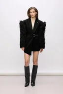 Sukienki - Karl Lagerfeld sukienka Karl Lagerfeld Studio kolor czarny mini dopasowana A4W13061 - miniaturka - grafika 1